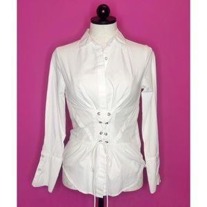 Rihanna Inspired Dizzy Lizzy Corset Top Blouse XS